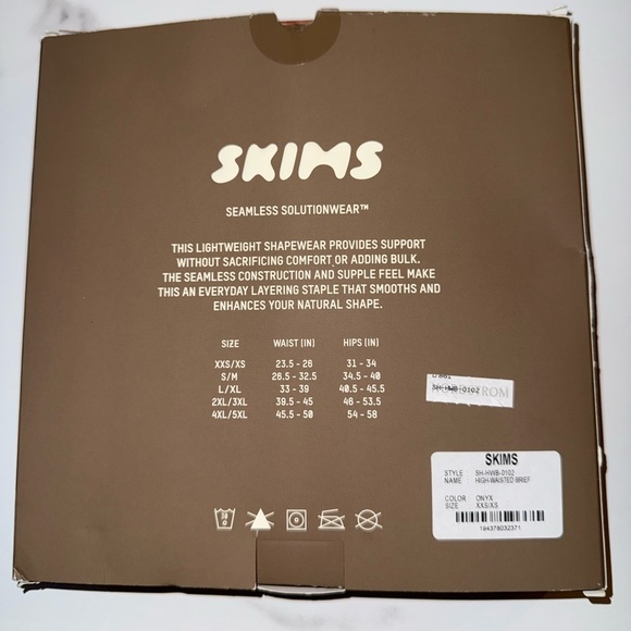 Skims Black Seamless Sculpt High Waist Briefs Size xxs/xs - Picture 5 of 6